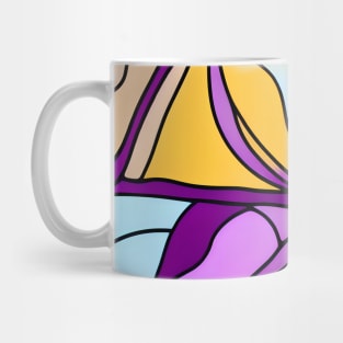 Purple Pastel Plant - Abstract Seamless Design Pattern Mug